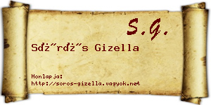 Sörös Gizella névjegykártya