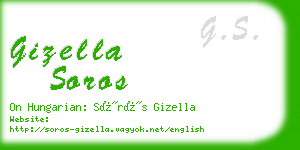 gizella soros business card